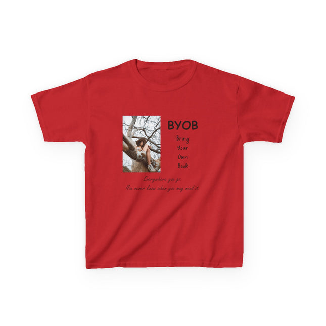 Kids BYOB Tee – “Bring Your Own Book” – Heavy Cotton T-Shirt