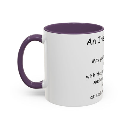 Irish Blessing Accent Mug | 11oz Ceramic Cup for Daily Motivation