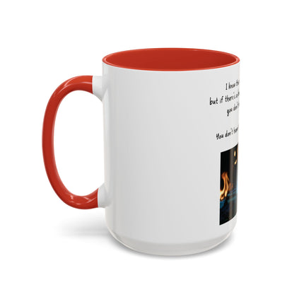 Book Lover Coffee Mug — "You Don’t Have to Burn Down the Library" Accent Mug