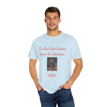 Unisex Garment-Dyed T-shirt - The Real Saint Nicholas Design