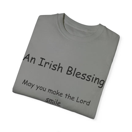 Irish Blessing Tee | Graceful Quote on Soft Garment-Dyed Cotton