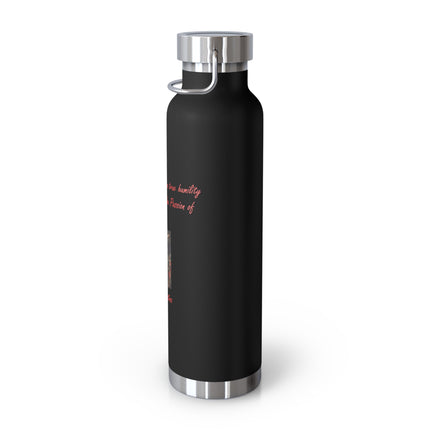 22oz Copper Bottle – Reflect on Jesus – Saint Faustina Design