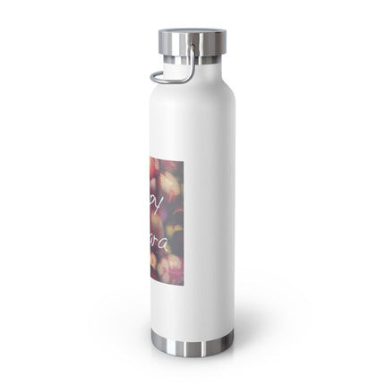 Happy Ostara Copper Bottle — 22oz Vacuum Water Bottle Celebrating Spring Equinox
