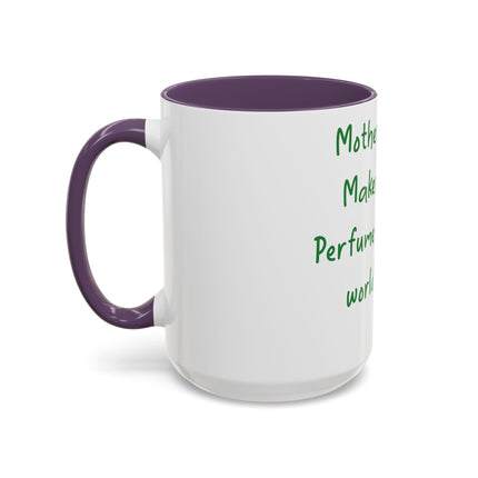 Mother Nature Accent Mug – 15oz Ceramic Cup for Eco Enthusiasts