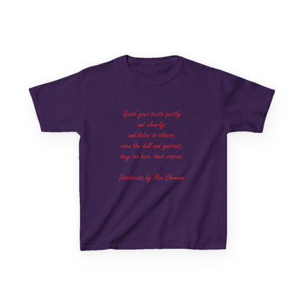 Kids Empowerment T-Shirt – “Speak Your Truth” – Cotton