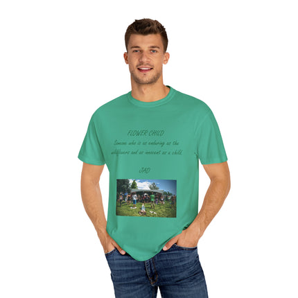 Flower Child Unisex Garment-Dyed T-Shirt – Vintage Inspiration for Free Spirits