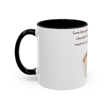 Funny Hot Chocolate Mug – “Lie to Me” Accent Ceramic – 11oz