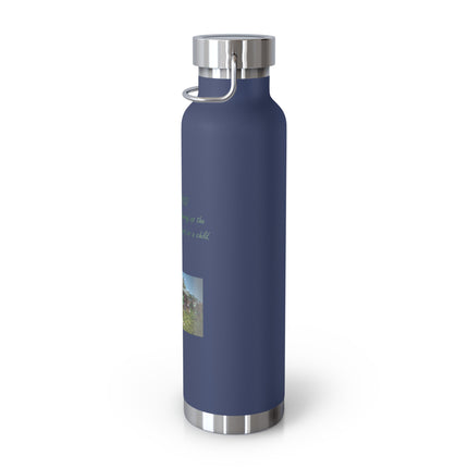 “Flower Child” Copper Bottle – 22oz Vacuum Insulated | Eco-Friendly