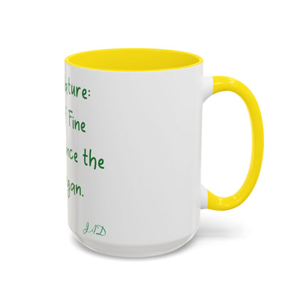 Mother Nature Accent Mug – 15oz Ceramic Cup for Eco Enthusiasts