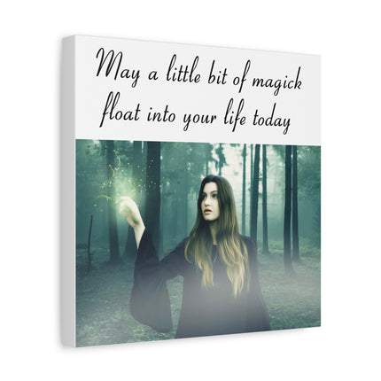 Magick in the Forest Matte Canvas Wall Art — "May a little bit of magick float into your life today"