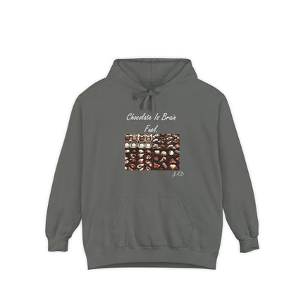 Chocolate Lover Hoodie — "Chocolate Is Brain Fuel" Photo Print