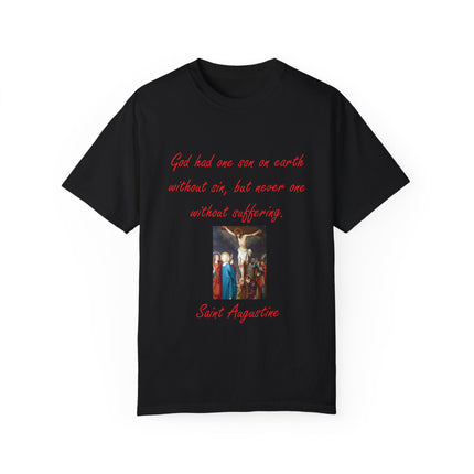 Saint Augustine Quote Tee – Unisex Garment-Dyed Shirt of Faith