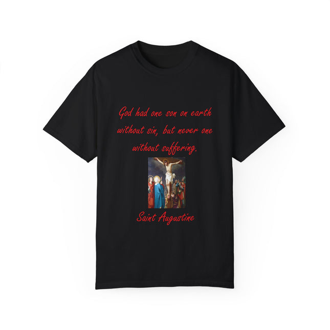 Saint Augustine Quote Tee – Unisex Garment-Dyed Shirt of Faith