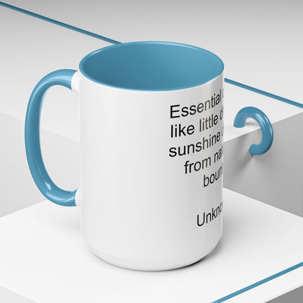 Essential Oils Quote Coffee Mug — “Essential oils are like little drops of sunshine...”