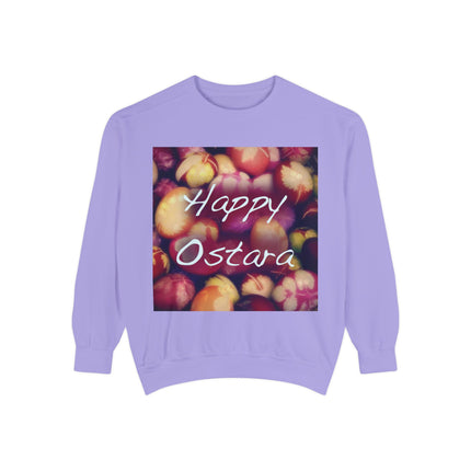 Ostara Sweatshirt – Unisex Garment-Dyed Layer with Egg Motif