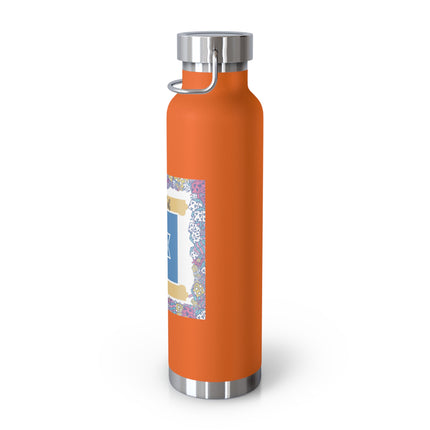 Hanukkah Insulated Bottle – 22oz Copper Flask for Festive Hydration