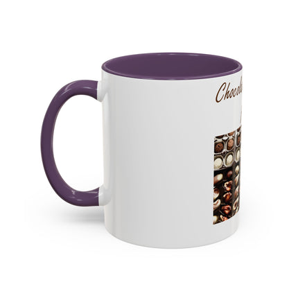 Chocolate Is Brain Fuel Accent Mug – 11oz – Sweet & Smart Gift