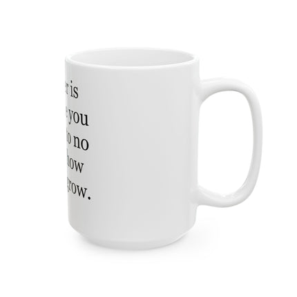 Father Quote Ceramic Mug – “A father is someone you look up to no matter how tall you grow” (11oz/15oz)