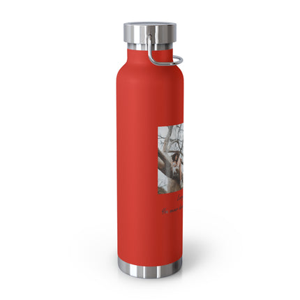 BYOB Copper Vacuum Insulated Water Bottle - 22oz - Bring Your Own Book Design