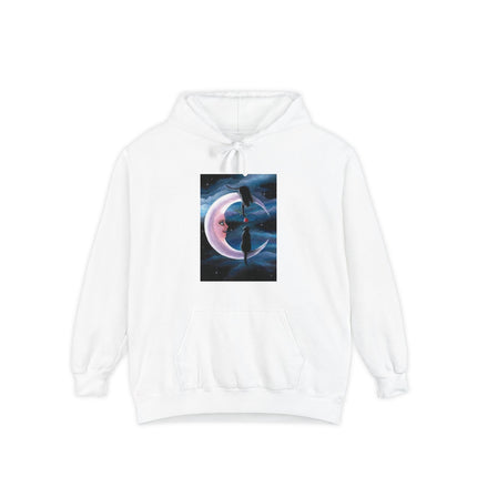 Crescent Moon Black Cats Hoodie — Rose Offering Cat Moon Graphic