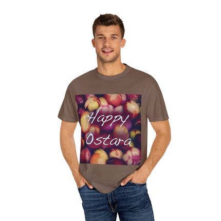 Ostara Celebration Tee – Unisex Garment-Dyed Shirt with Egg Motif