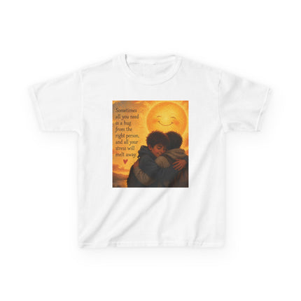 Kids Hug Tee — "Sometimes all you need is a hug" Heartwarming Children's T‑Shirt