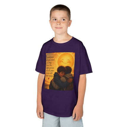 Kids Hug Tee — "Sometimes all you need is a hug" Heartwarming Children's T‑Shirt