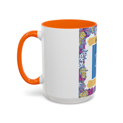 Happy Hanukkah Mug – 15oz Accent Ceramic Cup for Festive Joy