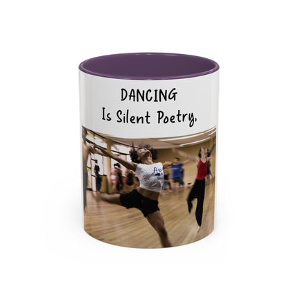 Inspirational Dance Mug – 11oz Accent Ceramic | Poetic Quote