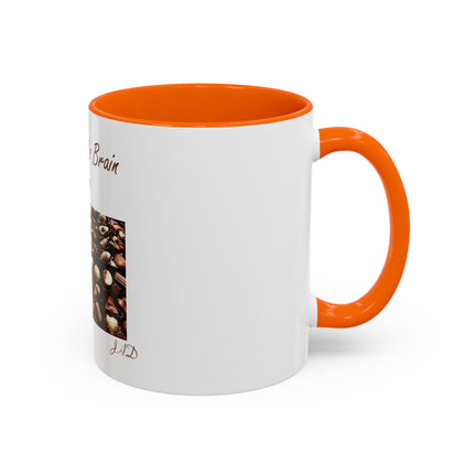 Chocolate Is Brain Fuel Coffee Mug — Chocolate Lovers Accent Mug (11/15oz)