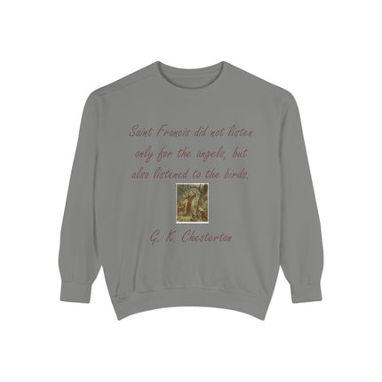 Inspirational Sweatshirt with Saint Francis Quote