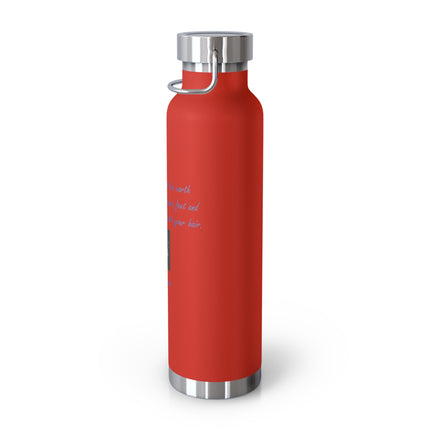 Khalil Gibran Quote Copper Water Bottle — 22oz Nature-Inspired Insulated Bottle