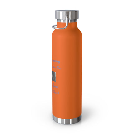 Inspirational Insulated Water Bottle - 22oz Stainless Steel with Saint Thomas Aquinas Quote