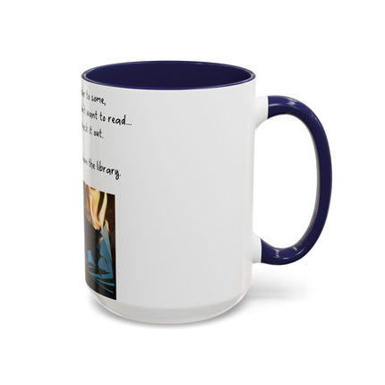 Inspirational Reading Mug – 15oz Ceramic | Burning Book Graphic