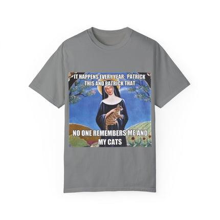 Funny Cat Lover T-Shirt – ‘No One Remembers Me & My Cats’