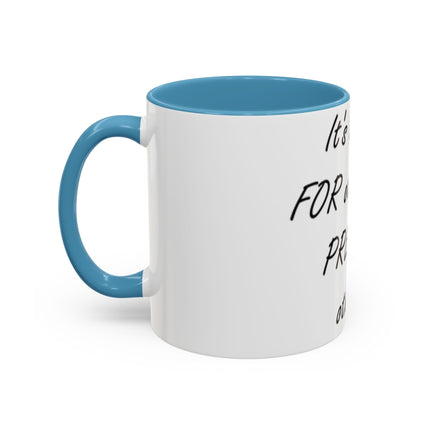 Peace Quote Mug – “Pray, Don’t Prey” – 11oz Accent Drinkware