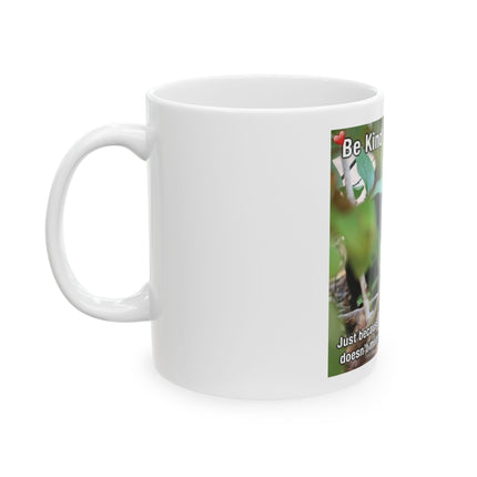 Be Kind to Feral Cats Ceramic Mug — Animal Rescue Coffee Cup (11oz/15oz)