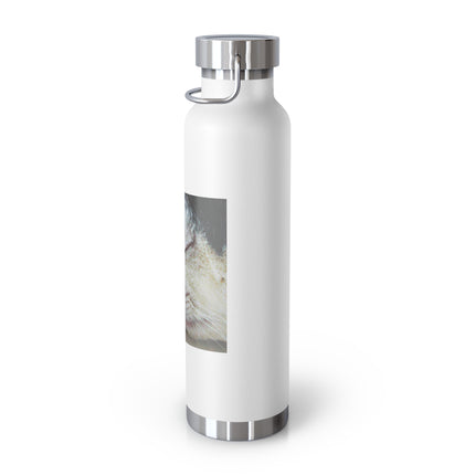 22oz Insulated Bottle — "Life Is Short" Cat & Butterfly Inspirational Quote