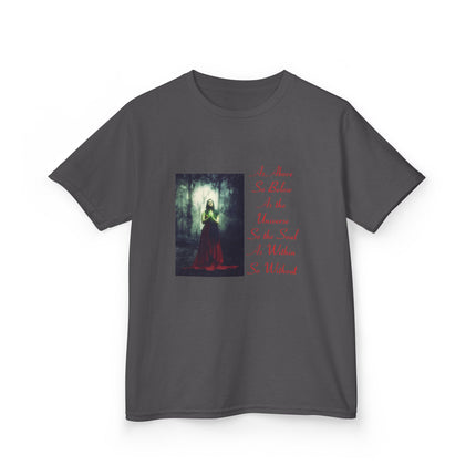 Mystical Kids Tee – “As Above, So Below” Inspirational Design