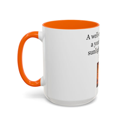 Cider Lover Accent Coffee Mug – "A well-made cider is a year’s worth of sunlight in a single sip" (11/15 oz)