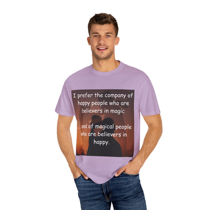 Believers in Magic Tee – Unisex Garment-Dyed Shirt for Joyful Souls