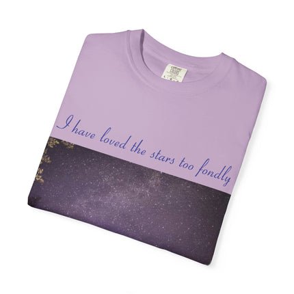 Unisex Starry Night T-Shirt - "I have loved the stars too fondly" Quote