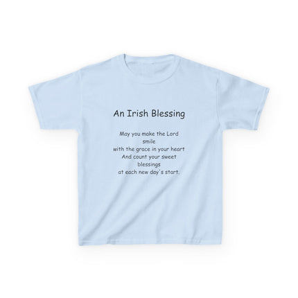 Kids Irish Blessing Tee - Inspirational Kids Cotton Shirt