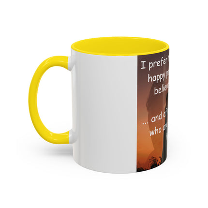 Believers of Happy Moments Mug – 11oz Accent Cup with Magic Quote