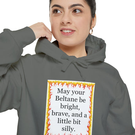 Beltane Blessing Hoodie — "May your Beltane be bright, brave, and a little bit silly"