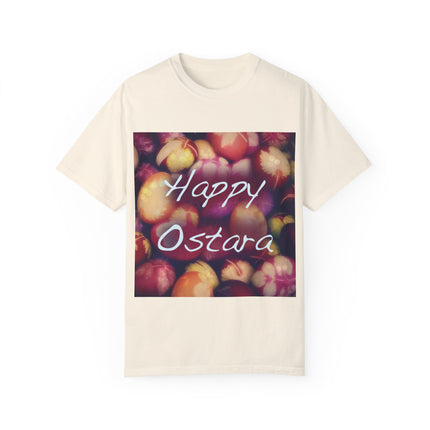 Ostara Celebration Tee – Unisex Garment-Dyed Shirt with Egg Motif