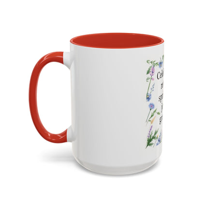 Spring Gratitude Coffee Mug — "Celebrate the return of spring with joy and gratitude"