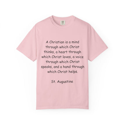 Inspirational Christian Quote T-Shirt - Unisex Garment-Dyed Tee