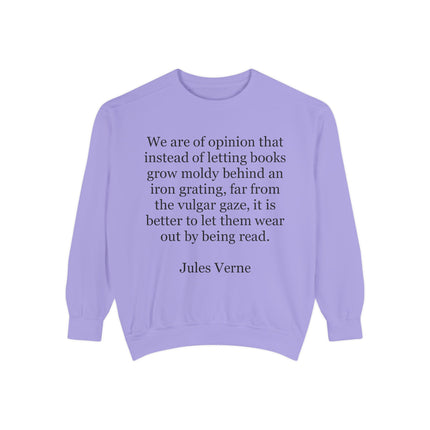Jules Verne Quote Sweatshirt — Literary Quote Crewneck for Book Lovers