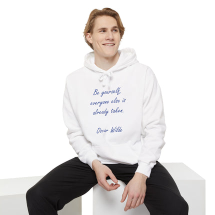 Oscar Wilde Quote Hoodie — "Be yourself; everyone else is already taken" Comfortable Graphic Hoodie
